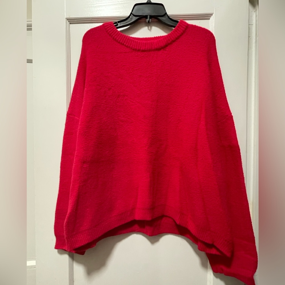 Newbury Kustom Vibrant Red Cowl Neck Sweater